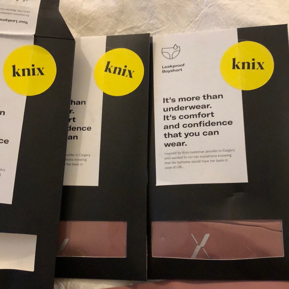 3 prs Knix Period Underwear (Leakproof Boyshort)